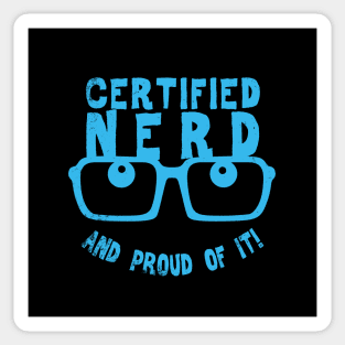 Funny Nerdy Geeky Smart People Proud Nerd Slogan Sticker